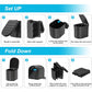 Portable Camping Folding Toilet for Adults with Lid