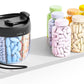 7 Compartments Pill Organizer Bottle with Handle and Rotating Lid for Travel Use