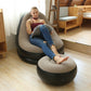 Inflatable Lounge Chair and Footrest Set
