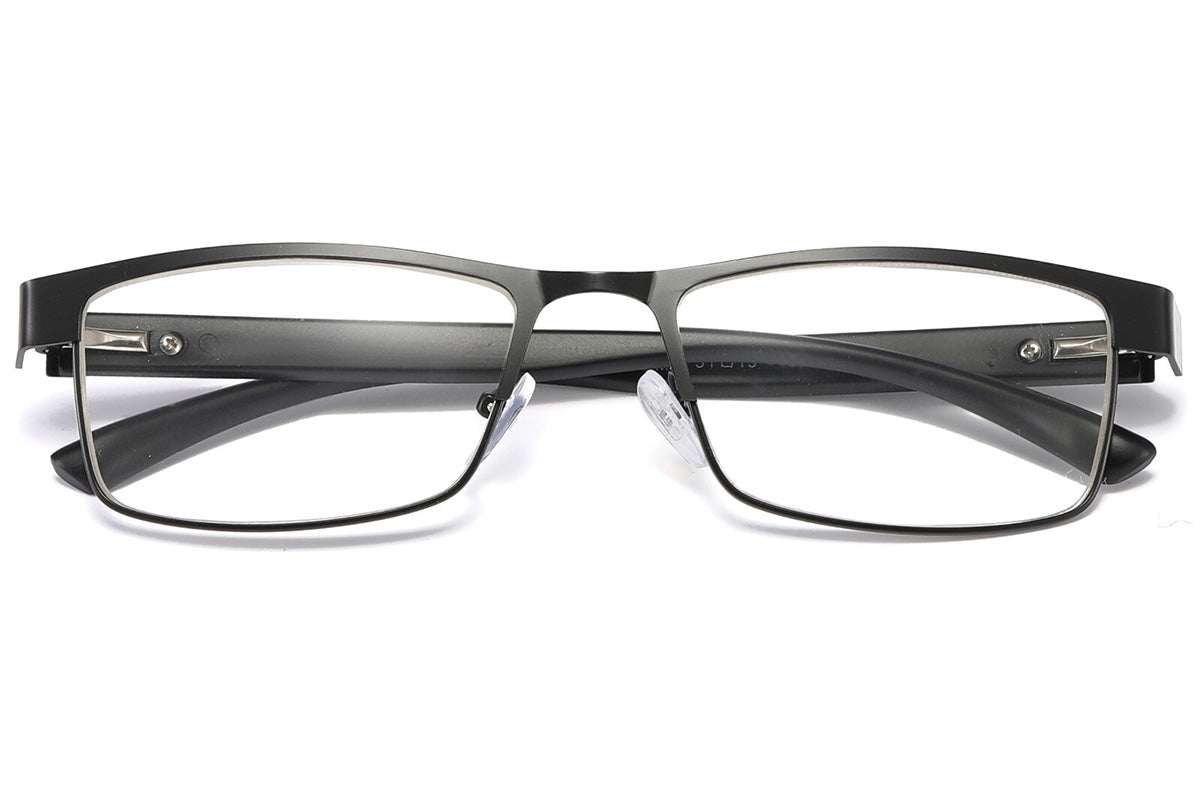 Rectangular Blue Light Blocking Reading Glasses for Seniors Comfortable Eye Protection