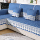 Lace Trim Sectional Couch Cover