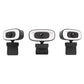 4K Webcam with Microphone Ring Light and Rotatable Tripod Computer Webcam