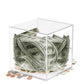 Must Break to Open Acrylic Clear Piggy Bank
