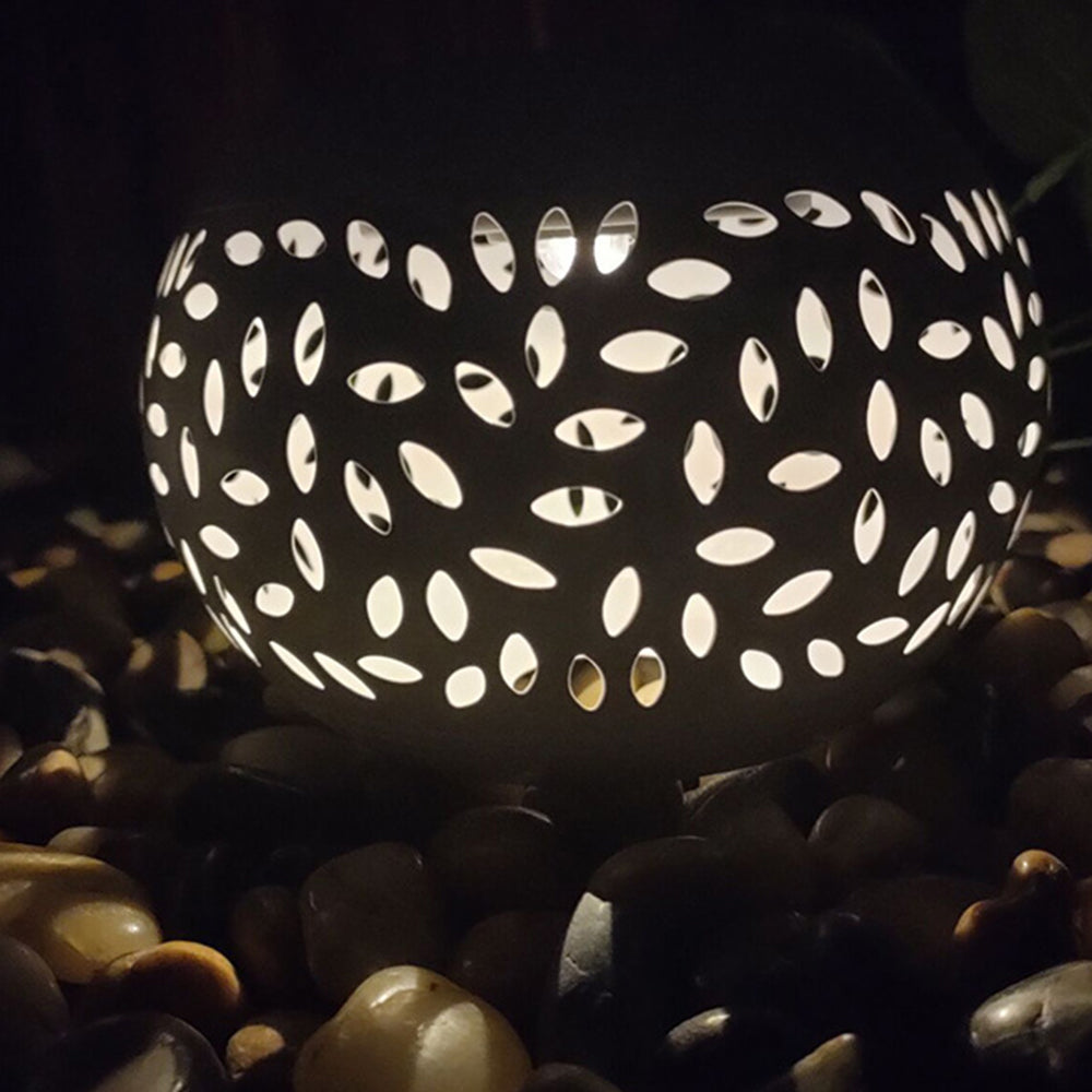 4Pcs Hollowed Shadow Outdoor Solar Lamp