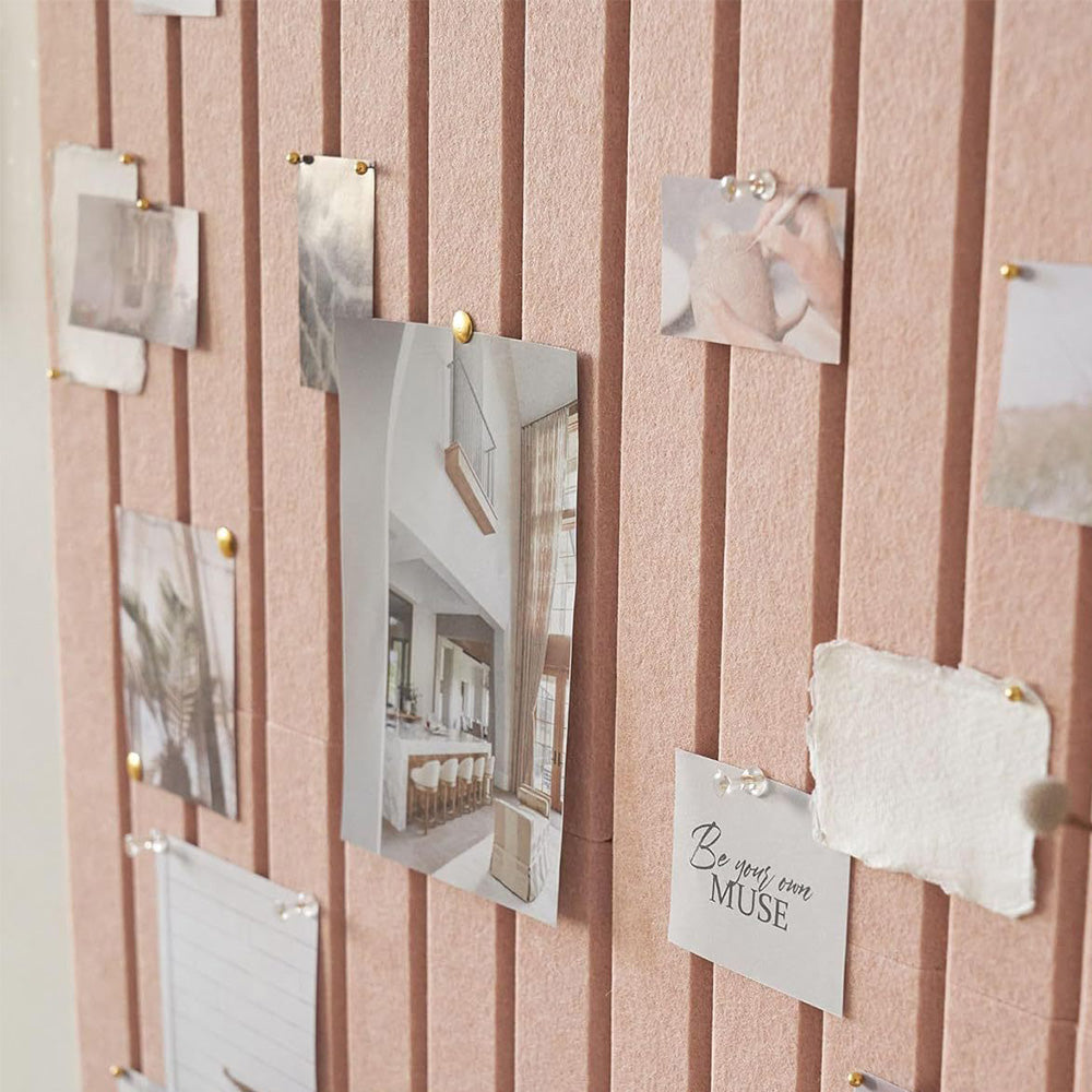 Large Arched Felt Bulletin Board with 30 Push Pins for Home Office School