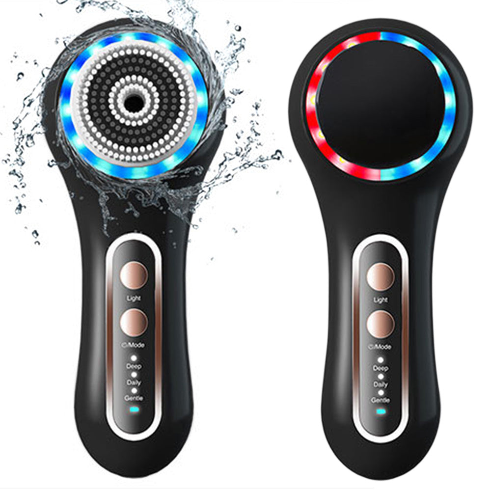 Face Scrubber Exfoliator Rechargeable Facial Cleansing Brush Rotating Cleanser for Exfoliating