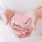 Mini Leather Jewelry Box Coin Purse Jewelry Case With Kiss Lock