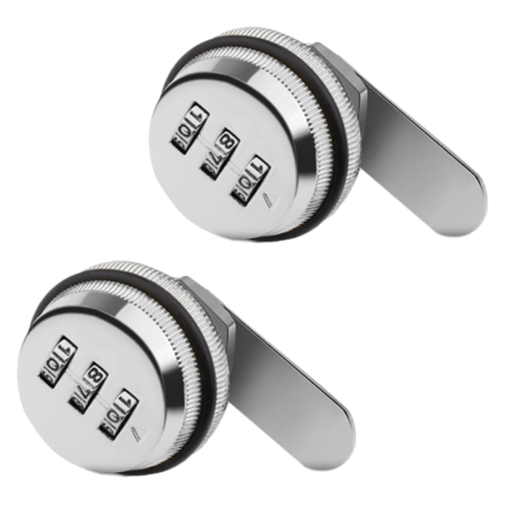 2Pcs 3 Digital Code Combination Cam Lock Furniture Post Box Cabinet Locker