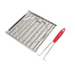 21x20 cm Folding Stainless Steel Grilling Basket Bread Toaster with Removable Handle