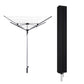 2Pcs Waterproof Rotary Washing Line Cover Protective Cover for Outdoor Umbrella Drying Rack