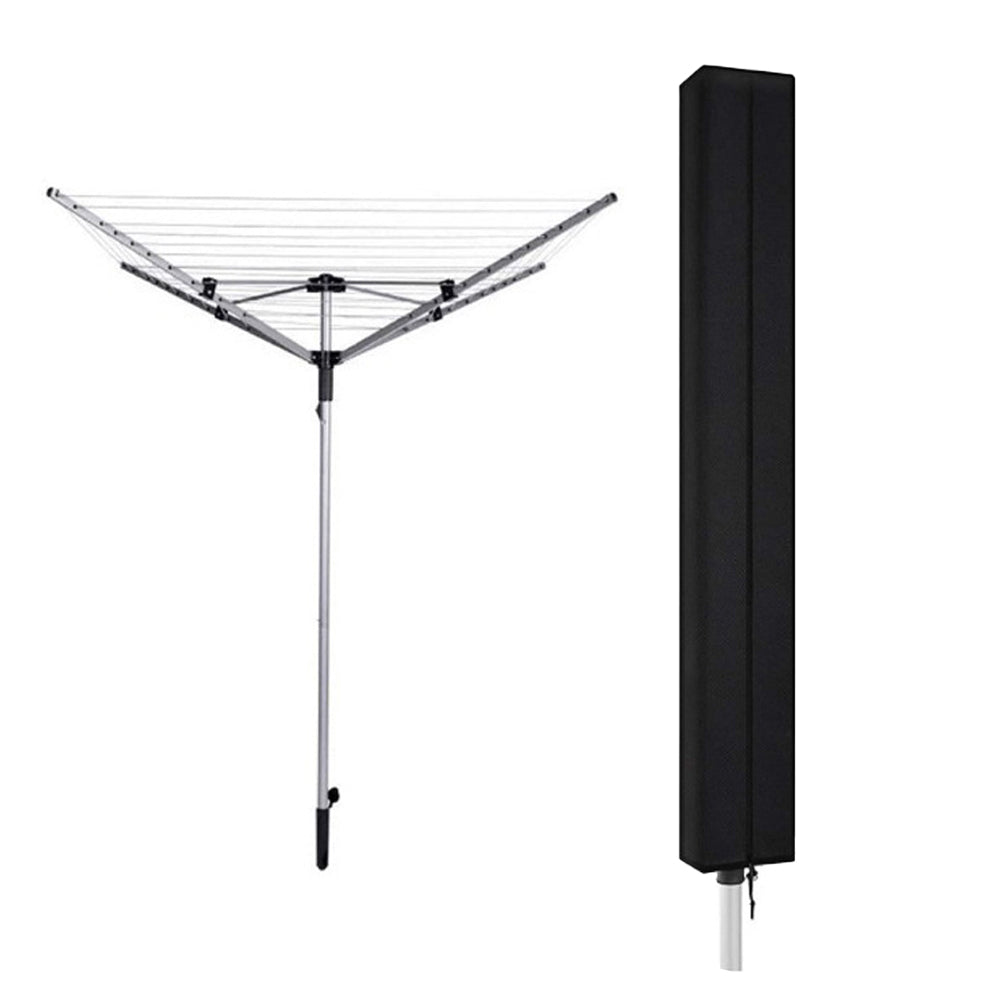 2Pcs Waterproof Rotary Washing Line Cover Protective Cover for Outdoor Umbrella Drying Rack