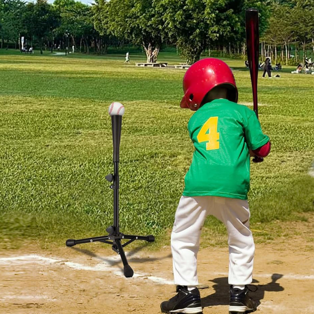 Adjustable Batting Tee Heavy Duty Baseball Tee Hitting For Baseball Practical