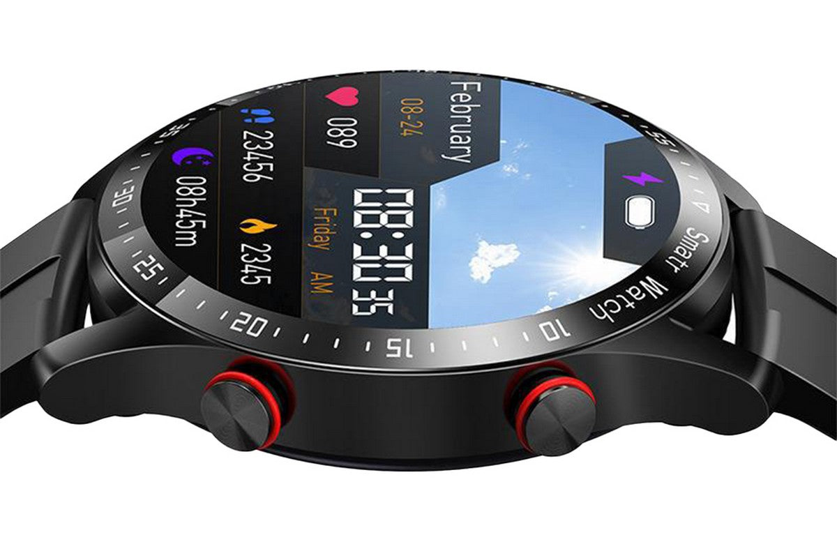 Bluetooth Smart Watch Sleep ECG Monitoring Sport Tracker-TPU Strap