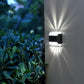 4 Pcs Solar Wall Lamp Outdoor Garden Wall LED Light Up and Down for Backyard