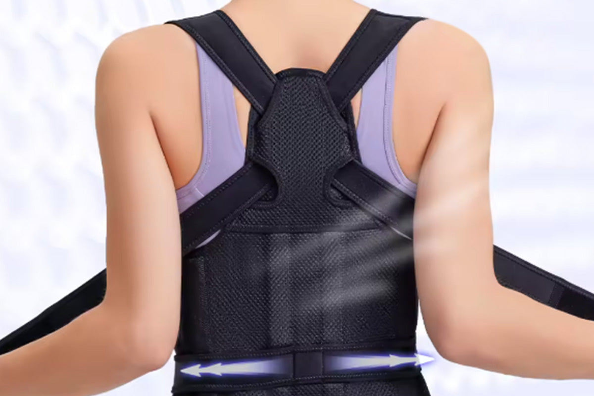 Posture Corrector Back Brace Adjustable Straightener for Improving Back Posture-Black