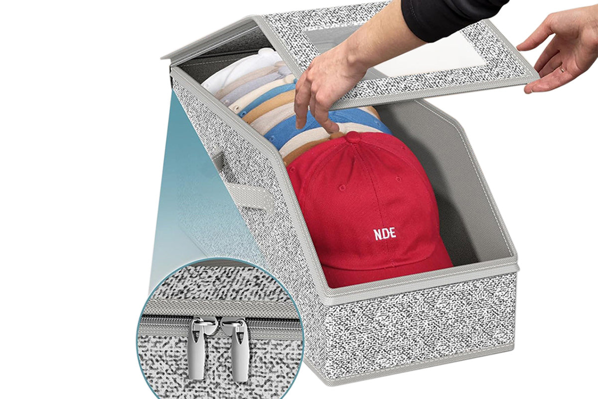 Stackable Hat Storage for Baseball Caps Hat Organizer Holds up to 12 Caps