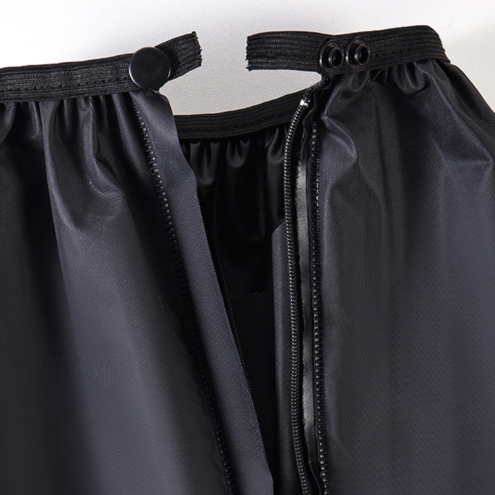 Water-resistant Shoe Covers with Reflective Strip Anti Slip Rain Boot Covers for Cycling Hiking-Black