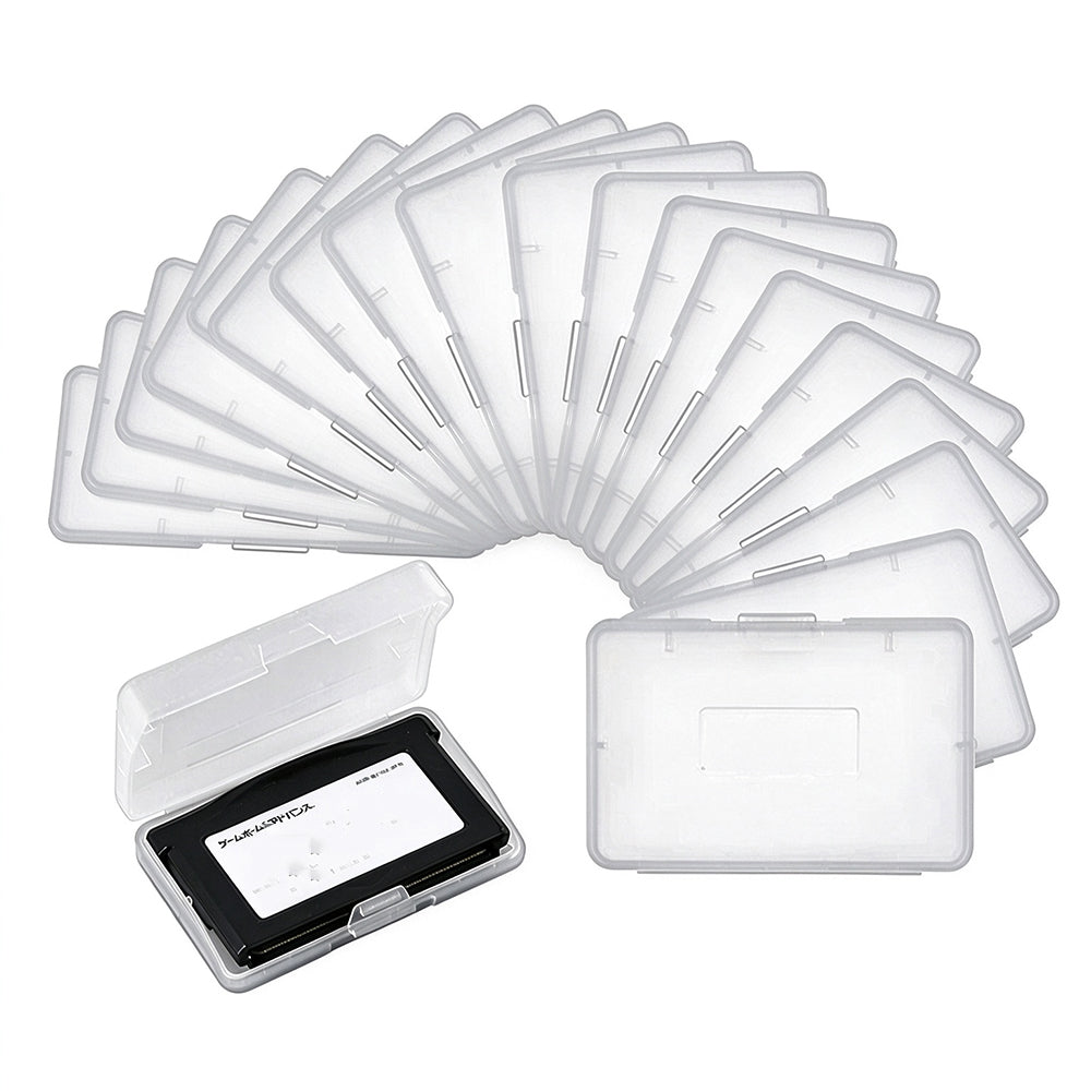 20 Pack Clear PP Game Cartridge Storage Cases for GBA Cards