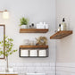 3 Tier Bathroom Shelf Wall Mounted Floating Shelf with Storage Basket