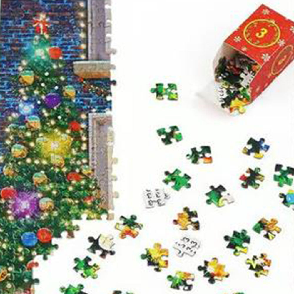 1008Pcs Advent 24 Days Countdown Calendar Jigsaw Puzzles