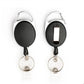2Pcs Retractable Lanyard ID Card Holder Business Badges Security Pass Reel Key Chain