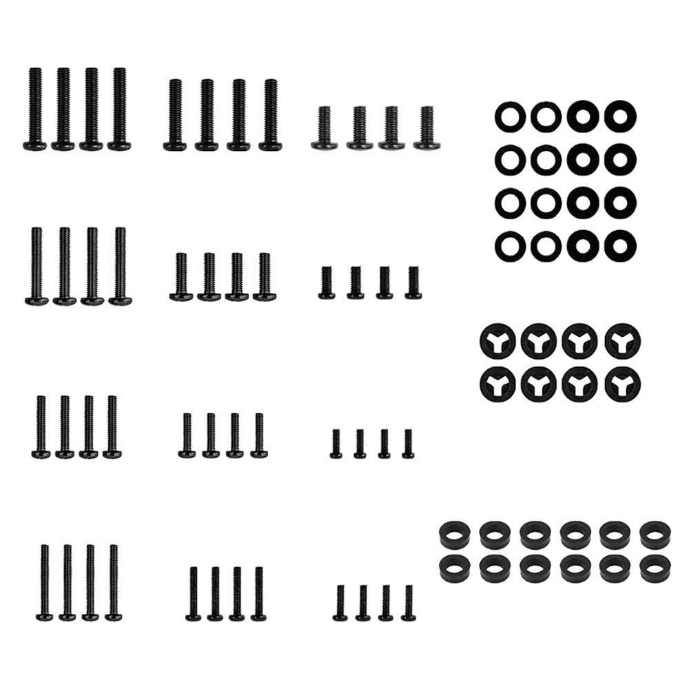 92PCS Universal TV Mount Screw Kit M4 M5 M6 M8 with Spacers Washers Storage Box
