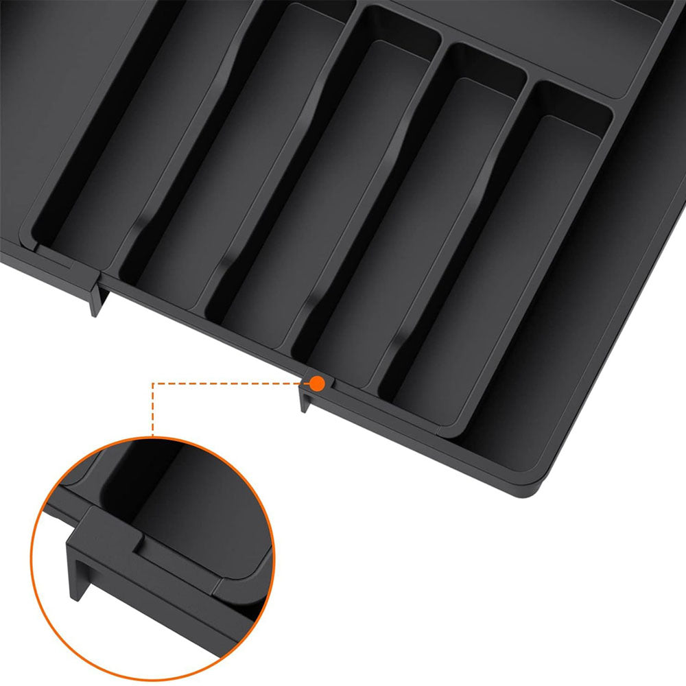 Expandable Utensil Tray Kitchen Drawer Organizer for Forks Knives