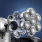 7D Head Shavers LED Display Detachable Head Trimmers Dry Wet Bald Head Shavers