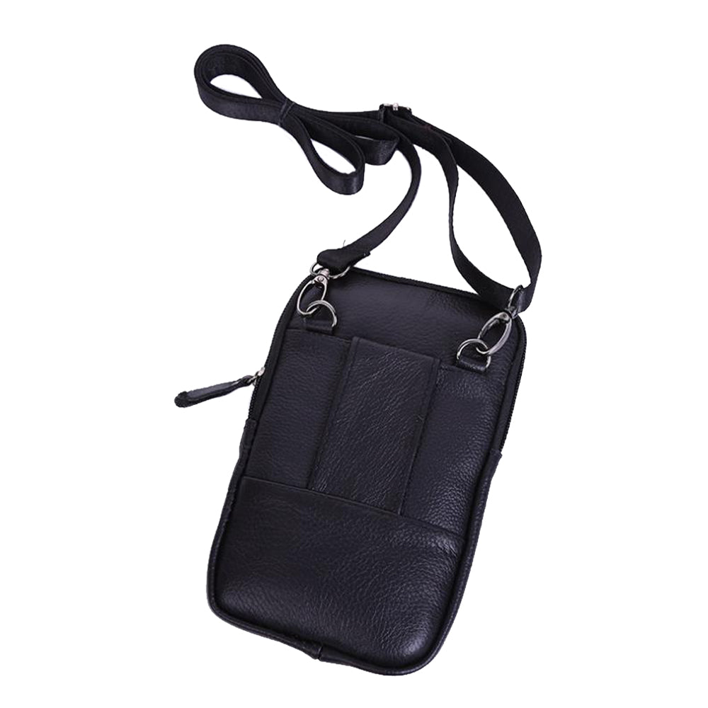 Leather Phone Pouch Crossbody Bag for Men