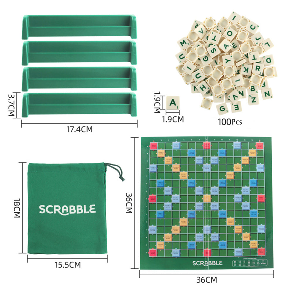 Scrabble Board Family Indoor Game Educational Party Fun Words Toy
