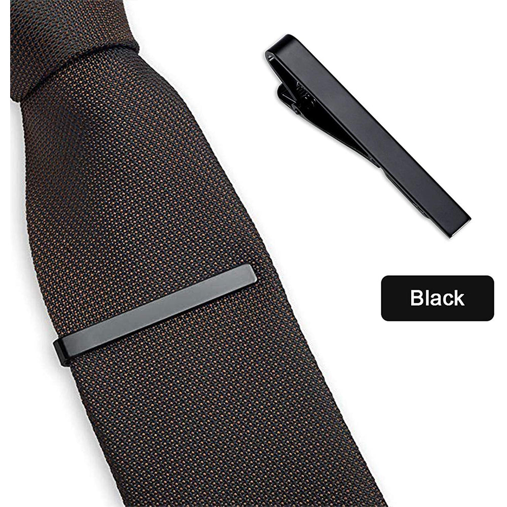 6 Pcs Tie Clips for Men Tie Bar Set for Wedding Business Metal Necktie Tie Clips