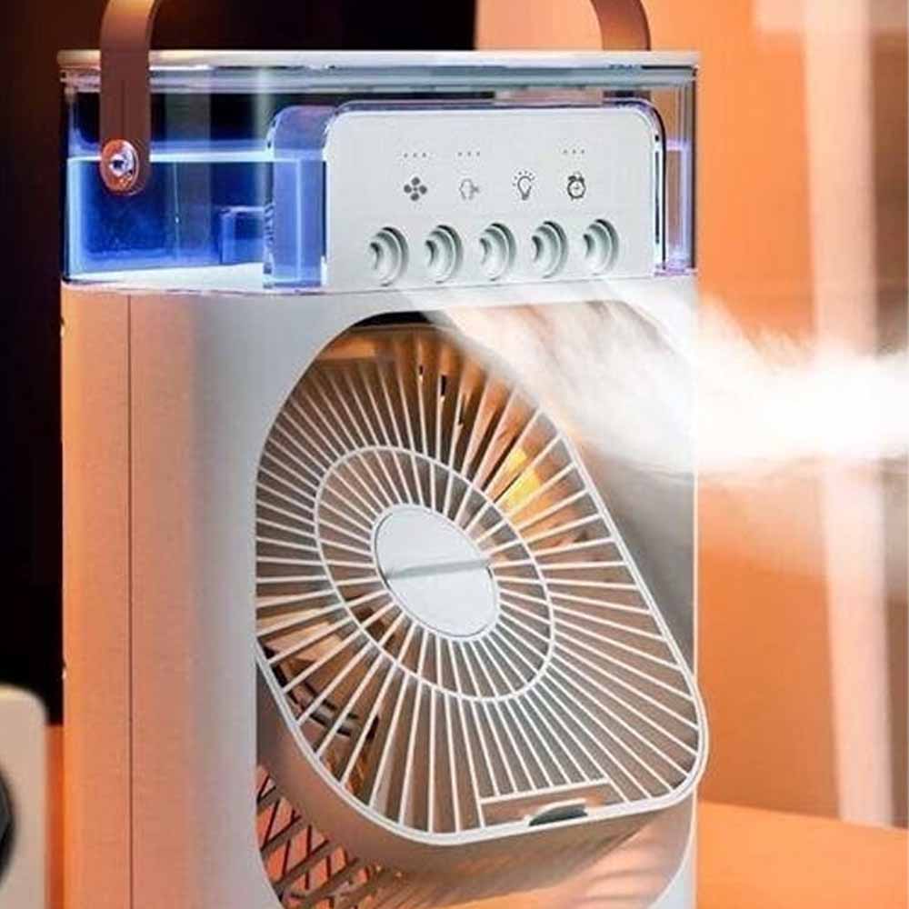 Air Cooler USB Misting Fan 3 Speeds 500ML Water Tank Desk Fan