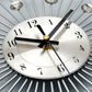 Luxury Wall Clock Metal Rhinestone-Studded Modern Silent Clock