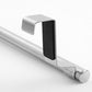 Stainless Steel Cabinet Door Towel Holder Adjustable No Drill Towel Bar for Kitchen Bathroom-Silver