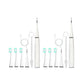 2Pcs 6 in 1 Electric Ultrasonic Dental Calculus Remover Teeth Cleaner