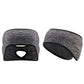 Two Fleece Ear Warmer Headbands with Ponytail Hole-Style 1