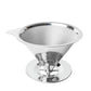 Reusable Coffee Tea Filter Mesh Stainless Steel Funnel with Base