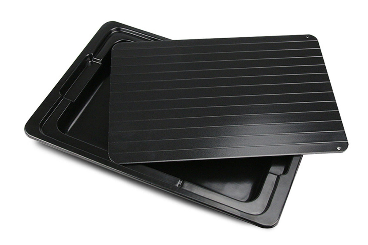 Rapid Thaw Tray with Drip Tray Fast Defrosting Plate for Frozen Meat Chicken Fish