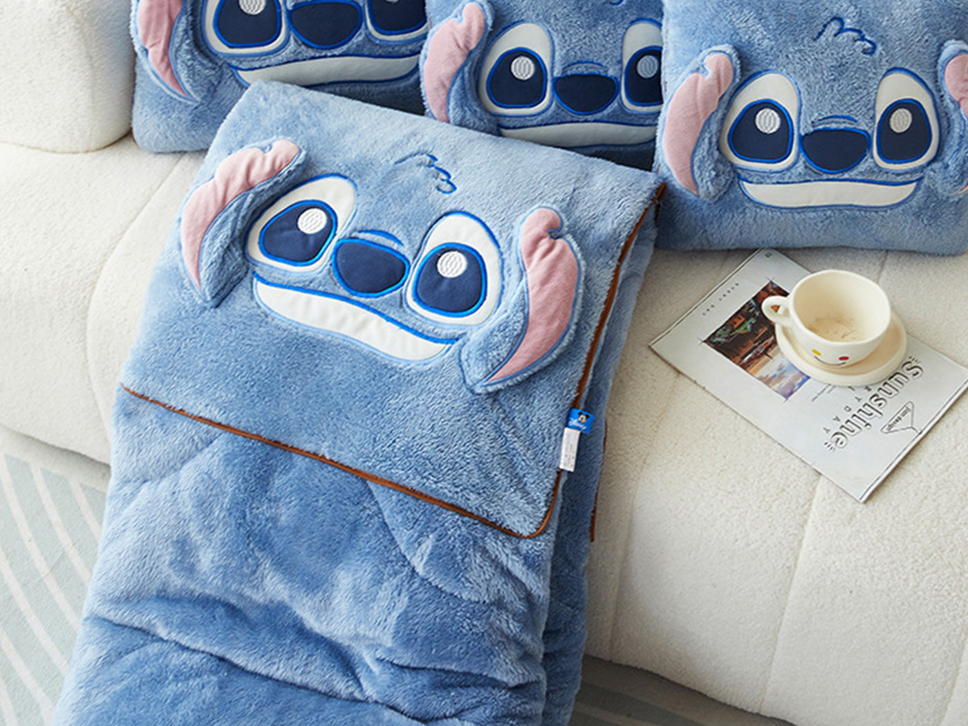 Pillow Blanket Throws Back Support Cushion