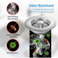 2Pcs Stainless Steel Pop Up Sink Strainer Kitchen Bathroom Waste Plug Filter Drain Stopper