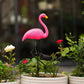 2Pcs Outdoor Lawn Decor Solar Lights Flamingos Garden Decor Lights