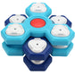 4-Layer Dog Puzzle Feeder Toy Slow Feeder Spinning Treat Dispenser with 12 Compartments