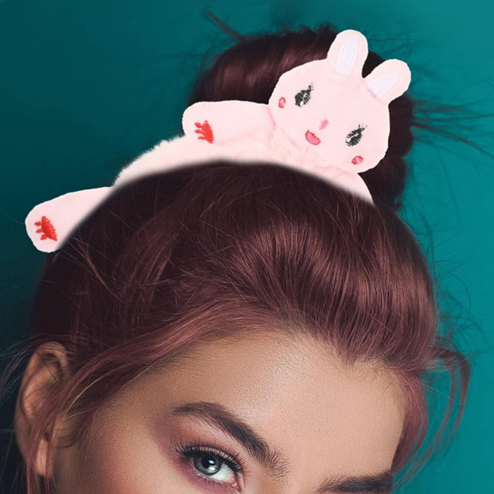 6Pcs Cute Animal Scrunchies Plush Hair Bands