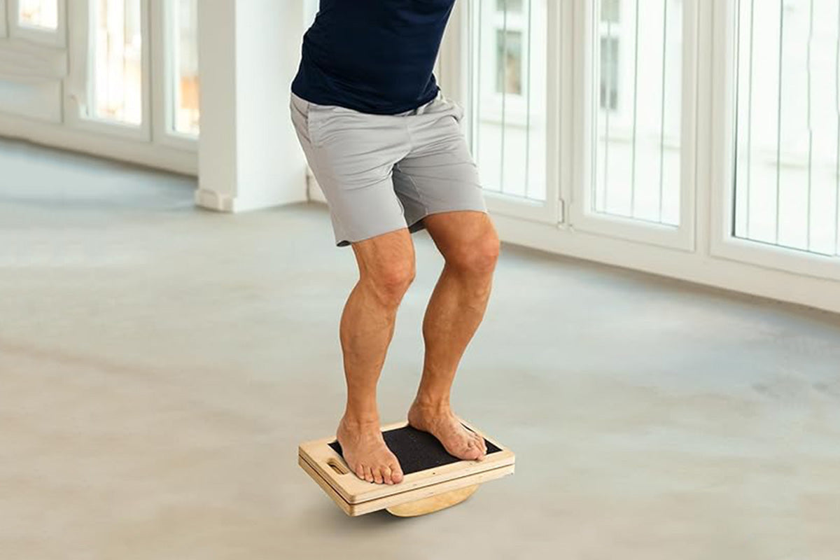 3 In 1 Slant Board With 5 Incline Angels Calf Stretcher And Wobble Board