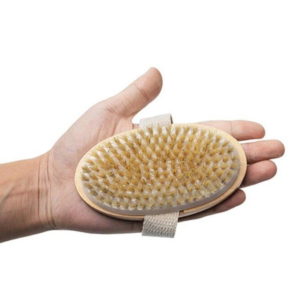 2 Pieces Long Handle Back Shower Brush with Detachable Hand Strap