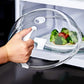 Microwave Splatter Cover with Handle Transparent PC for Food Plate Bowl