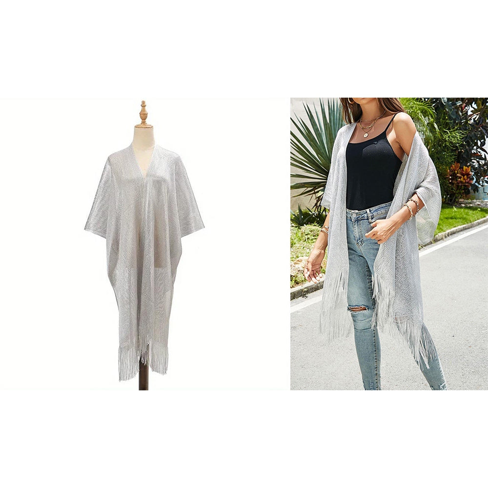 Kimono Open Front Beach Cover Up