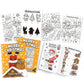 10Pcs Christmas Coloring Books Santa Claus Snowman Designs Holiday Gift