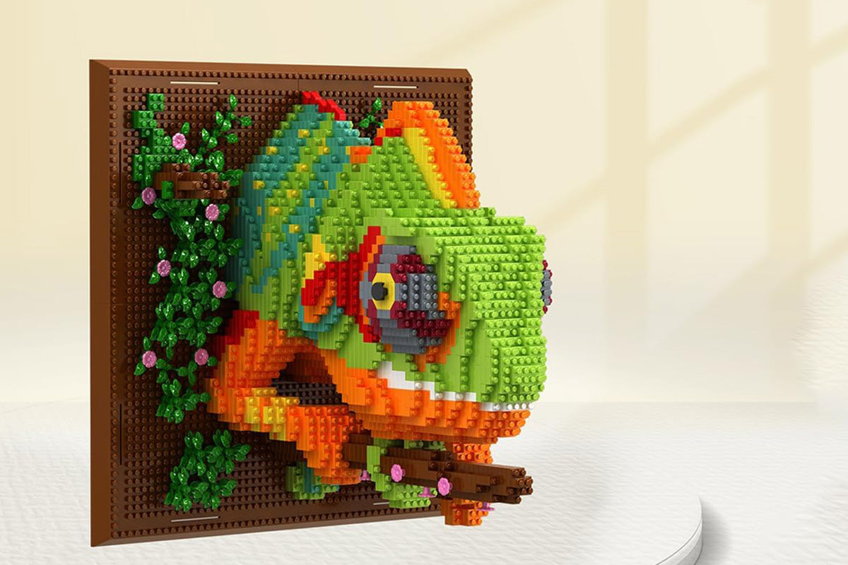 3D Wall Art Animal Building Blocks Set 3D Creative Building Toy