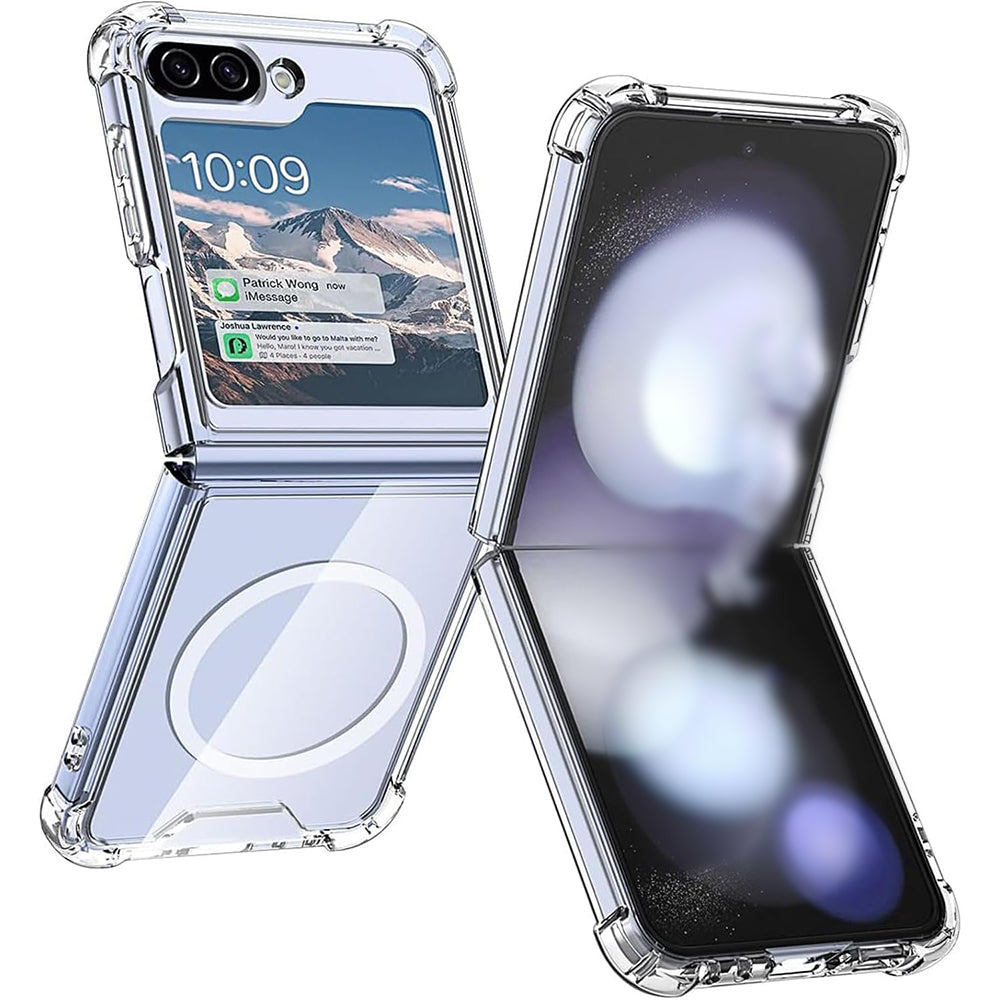 Shockproof Clear Cover for Samsung Galaxy Z Flip5/Flip6 5G Phone Case